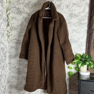Cozy Brown Teddy Coat